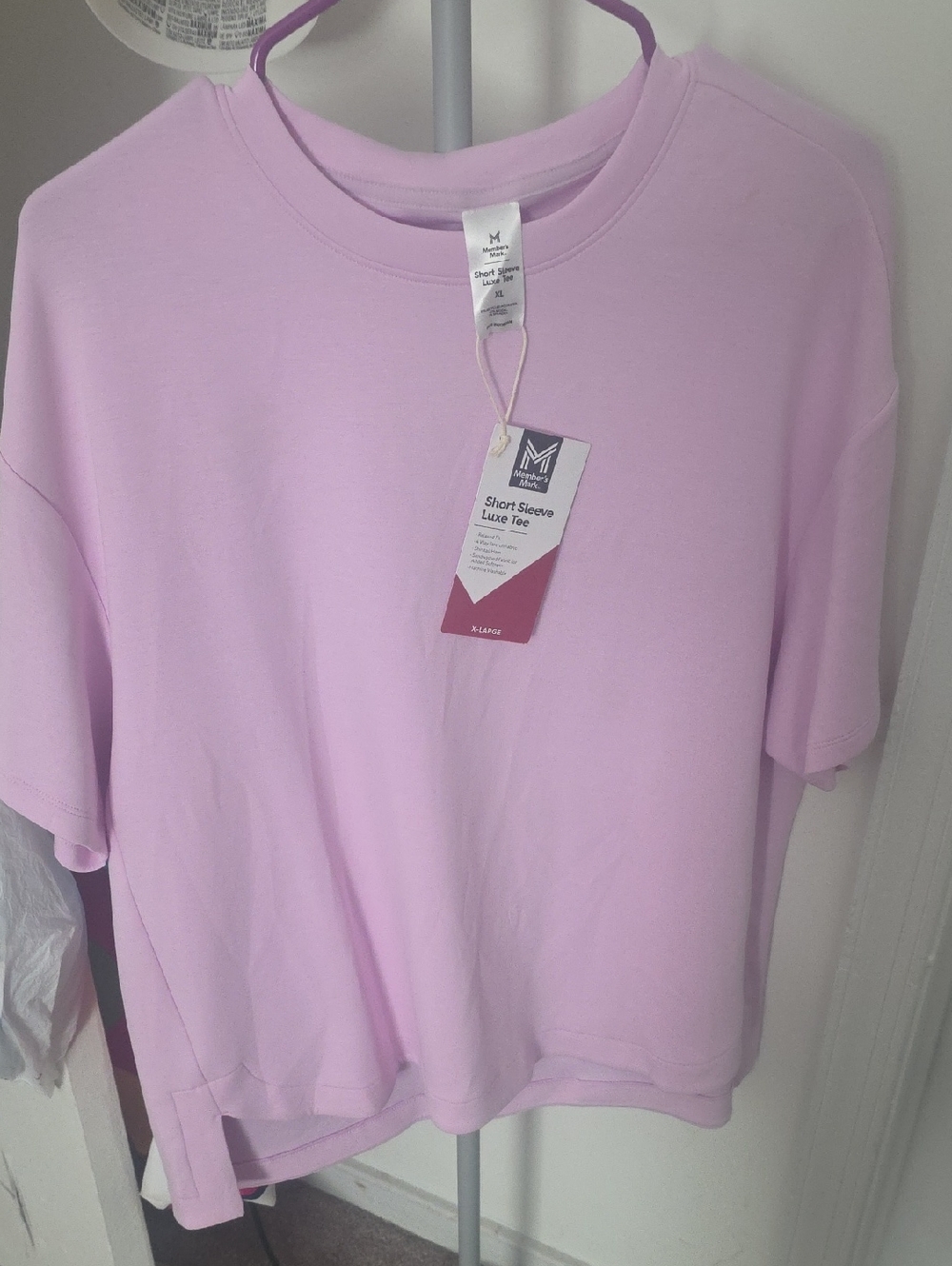 Lavender Short Sleeve Luxe Tee with Tag